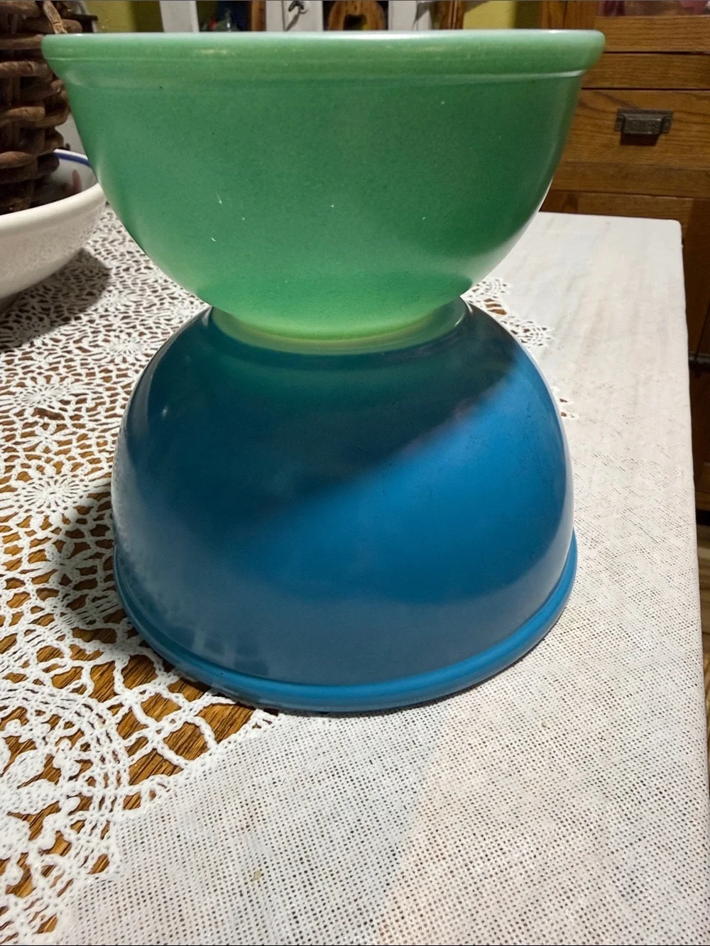 Vintage Fire king Primary Mixing bowls set